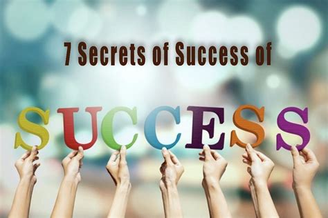 7 Secrets Of Success Secret To Success Success Smart Success