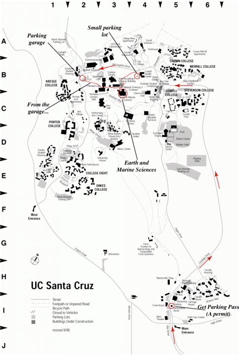 All Colleges Map University Of California Santa Cruz Campus Map All Colleges Map University Of California Santa Cruz Campus Map