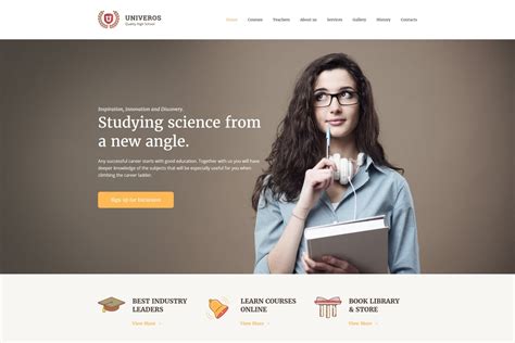 High School Website Design For University Or College Motocms High School Website Design For University Or College Motocms