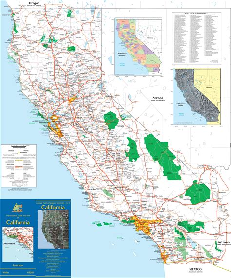 Large Detailed Map Of California With Cities And Towns Large Detailed Map Of California With Cities And Towns