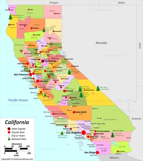 Map Of California Map Of California