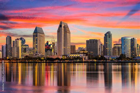 San Diego California Skyline Stock Photo Adobe Stock San Diego California Skyline Stock Photo Adobe Stock