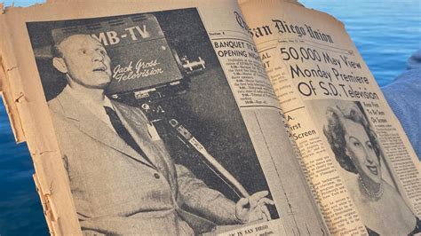 Union Tribune Front Page May 1949 Shows Kfmb As First San Diego Tv Union Tribune Front Page May 1949 Shows Kfmb As First San Diego Tv